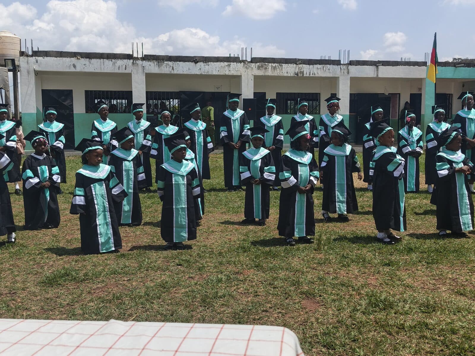 Graduation day, in gowns