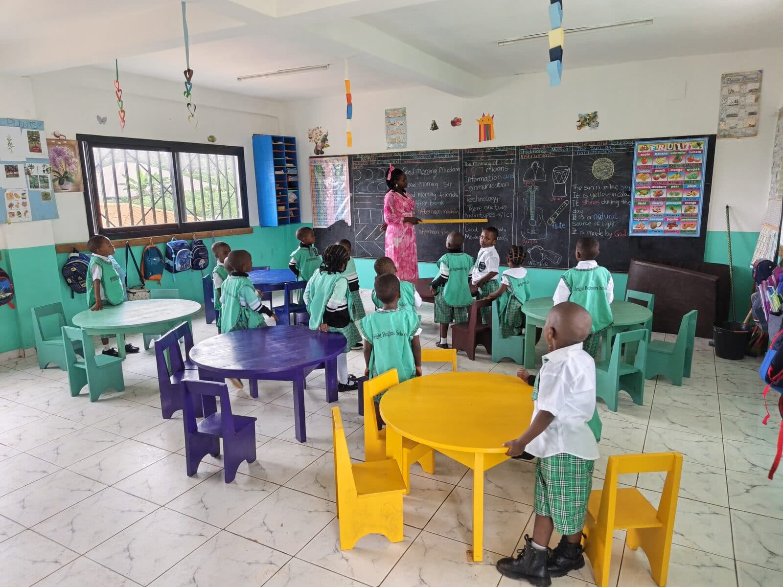 Pre-Nursery, before the lesson starts